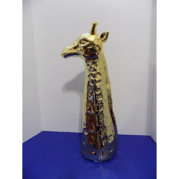 NEW Modern Ceramic Gold Giraffe Figurine Statue - Picture 3 of 5
